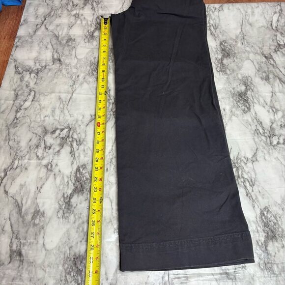 Ann Taylor size 2 wide leg high rise grey Pants cotton blend office workwear - Picture 8 of 8
